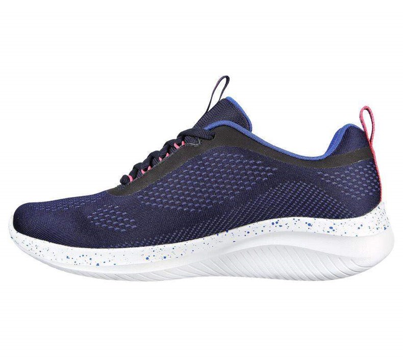 Dámské Tréninkové Boty Skechers Ultra Flex 3.0 - New Horizon Tmavě Blankyt Růžové | DGVWPQC-05