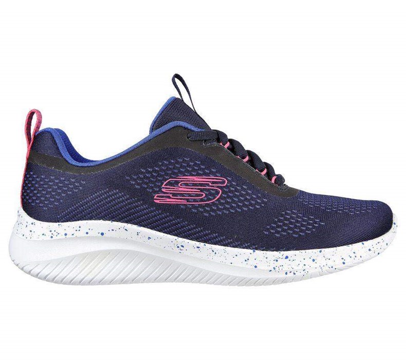 Dámské Tréninkové Boty Skechers Ultra Flex 3.0 - New Horizon Tmavě Blankyt Růžové | DGVWPQC-05