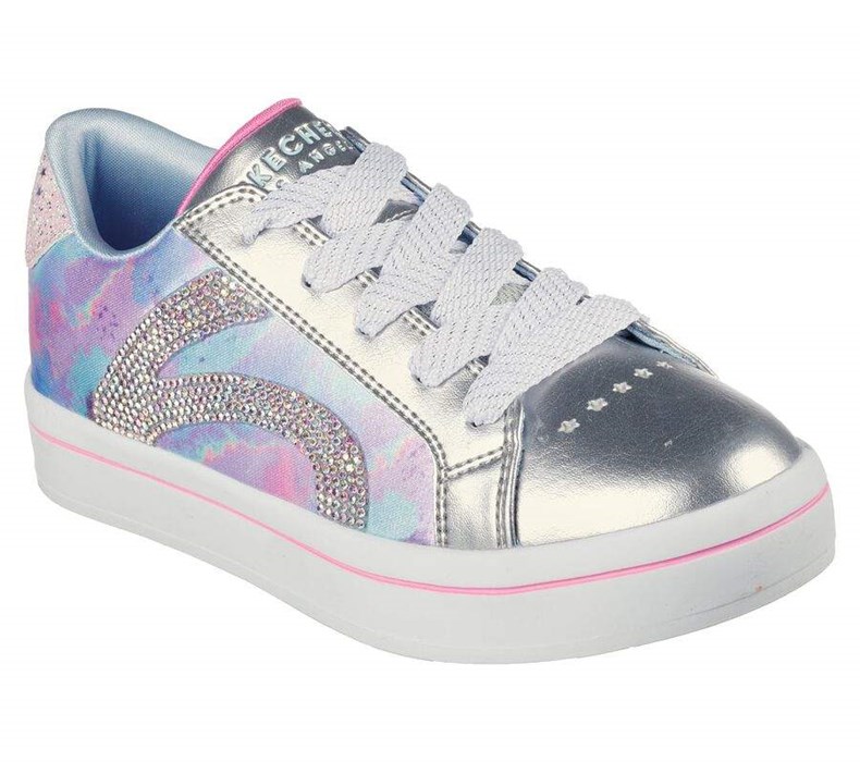 Dívčí Boty Casual Skechers Hi-Lite - Color Shines Stříbrné Viacfarebný | UXVLMWF-71