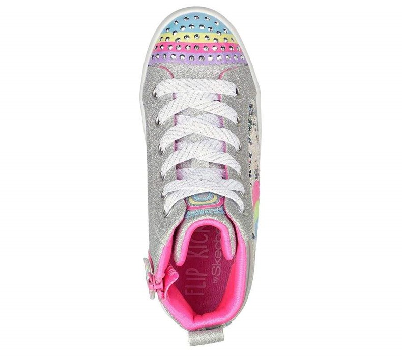 Dívčí Boty Casual Skechers Twi-Lites 2.0 - Rainbow Daydreams Stříbrné Viacfarebný | MQYZWUN-38