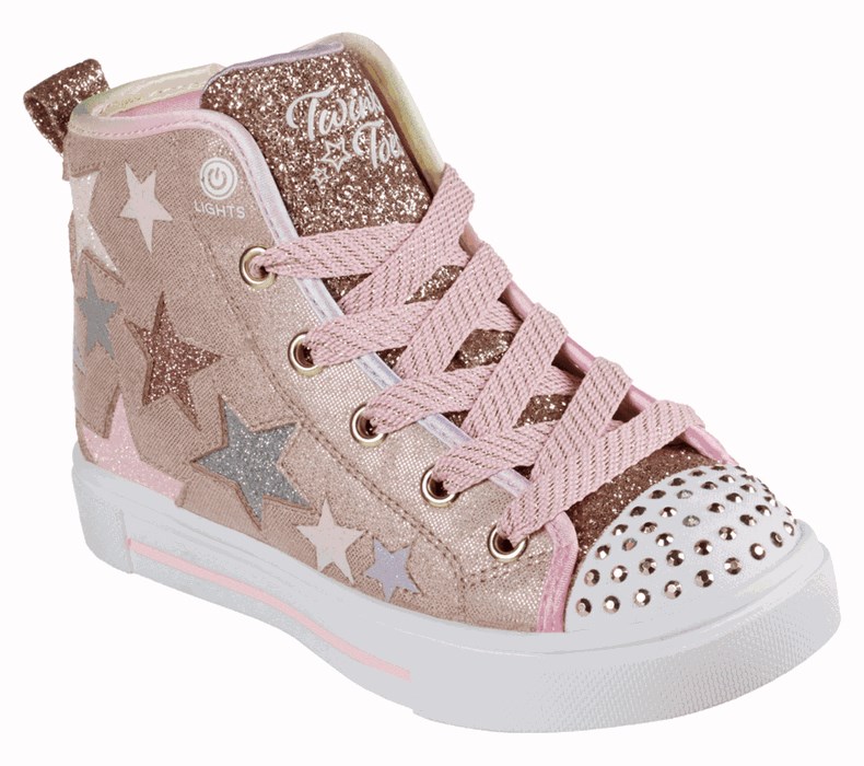 Dívčí Boty Casual Skechers Twinkle Sparks - Star Glitz Růžové Viacfarebný | EBQJLSG-41