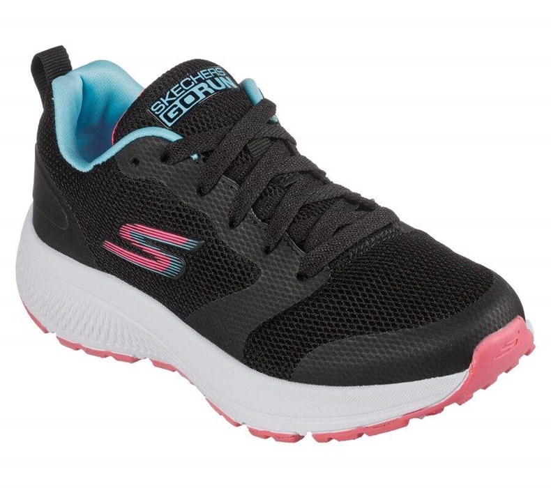 Dívčí Tenisky Skechers GOrun Consistent - Bright Logics Černé | LOZQNMW-10