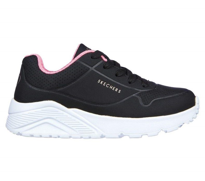 Dívčí Tenisky Skechers Uno Lite - In My Zone Černé | YQGTRLM-39