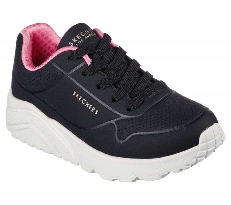 Dívčí Tenisky Skechers Uno Lite - In My Zone Černé | YQGTRLM-39