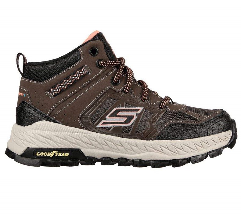 Dívčí Trailové Boty Skechers Fuse Tread - Trek-Surge Čokolády Černé | KZJWANM-91