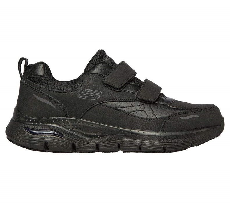 Pánské Bezpečnostní Boty Skechers Arch Fit SR - Xantic Černé | CQYZPUX-37