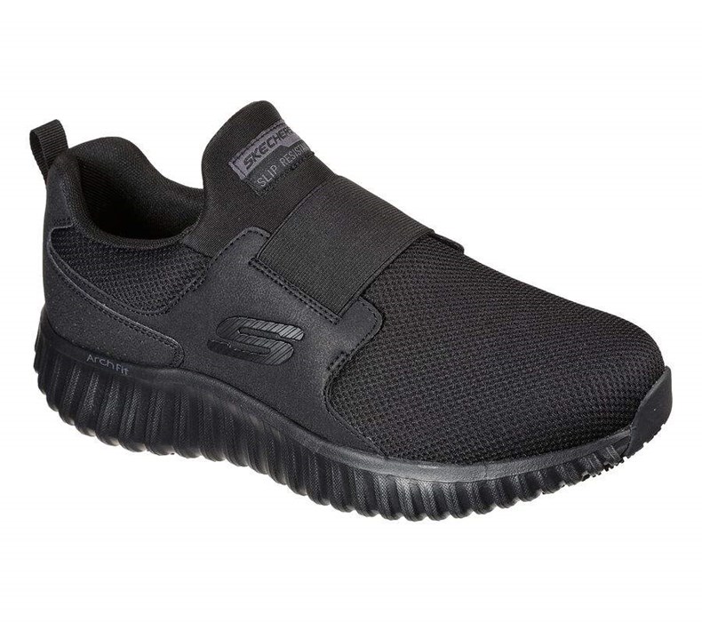 Pánské Bezpečnostní Boty Skechers Arch Fit SR - Cicades Černé | JNUYZKC-62