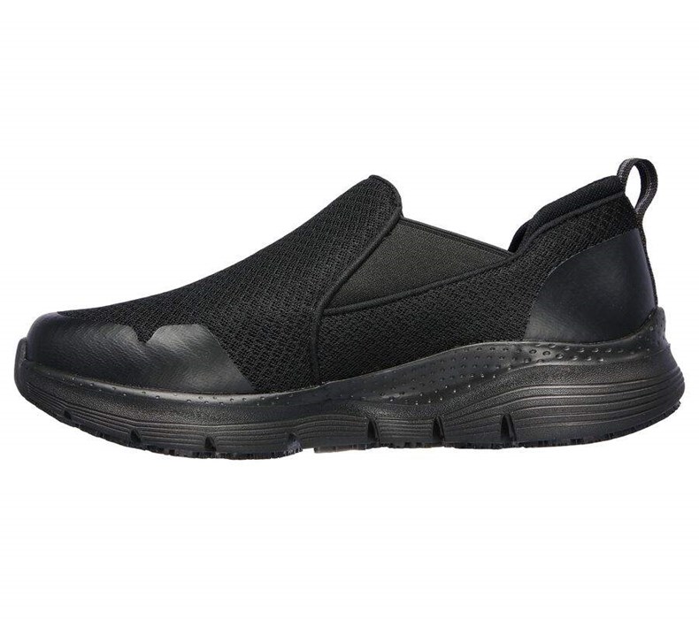 Pánské Bezpečnostní Boty Skechers Arch Fit SR - Tineid Černé | JPNBGXU-42