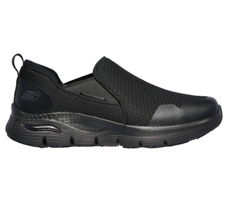 Pánské Bezpečnostní Boty Skechers Arch Fit SR - Tineid Černé | JPNBGXU-42