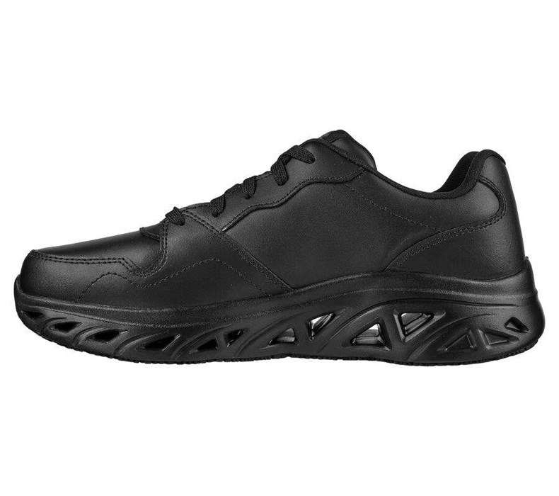 Pánské Bezpečnostní Boty Skechers Glide-Step SR - Benafix Černé | DHRMAZC-27