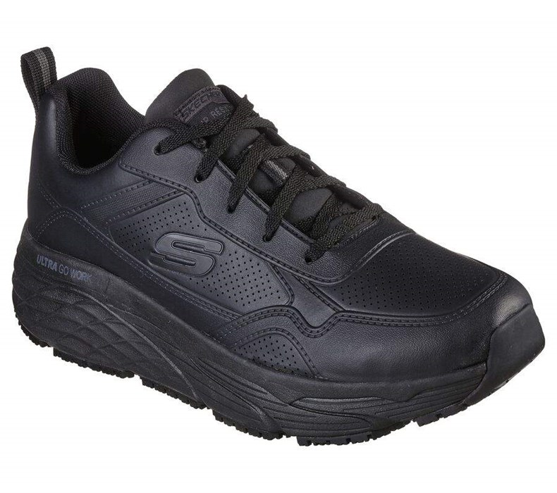 Pánské Bezpečnostní Boty Skechers Max Cushioning Elite SR - Derowen Černé | BHUEWSK-75