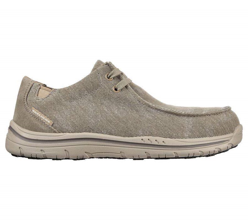 Pánské Bezpečnostní Boty Skechers Otsego - Onerous Alloy Špicí Hnědé | OXBMWEC-05