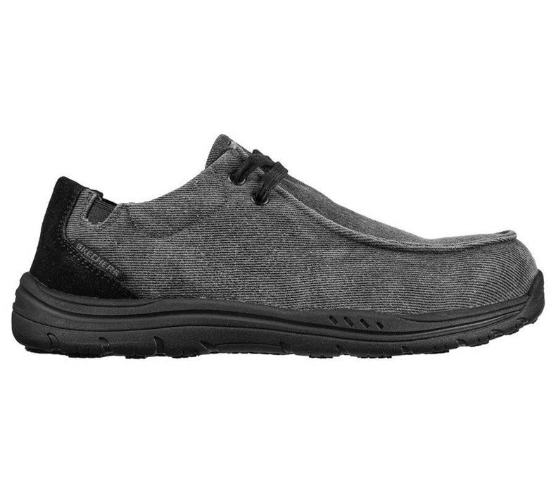 Pánské Bezpečnostní Boty Skechers Otsego - Onerous Alloy Špicí Černé | YERZVBX-19