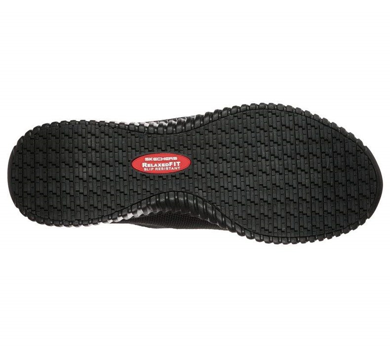 Pánské Bezpečnostní Boty Skechers Relaxed Fit: Cessnock - Colleton SR Černé | BXPTNYM-30