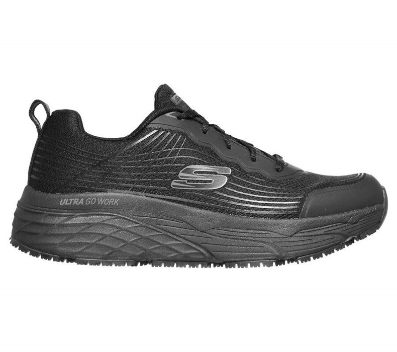 Pánské Bezpečnostní Boty Skechers Relaxed Fit: Max Cushioning Elite SR - Rytas Černé | COHNBEW-64