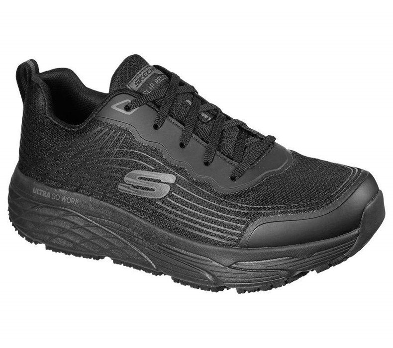 Pánské Bezpečnostní Boty Skechers Relaxed Fit: Max Cushioning Elite SR - Rytas Černé | COHNBEW-64