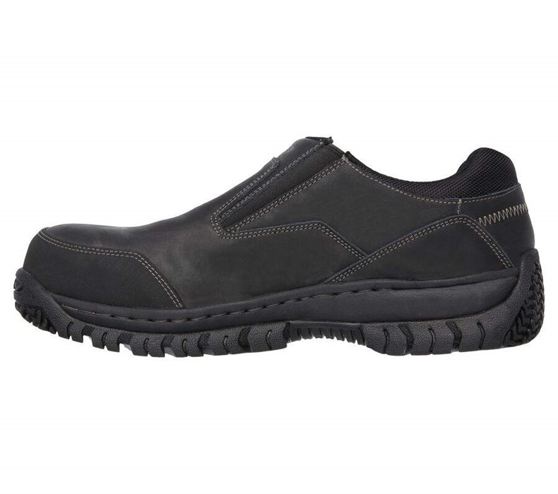 Pánské Bezpečnostní Boty Skechers Relaxed Fit: Hartan ST Černé | CQHUEGJ-86