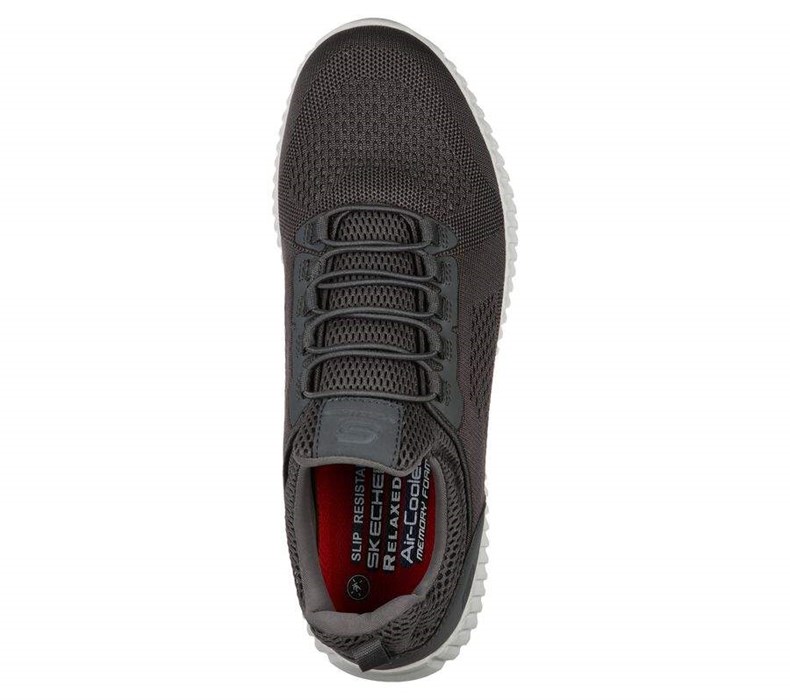 Pánské Bezpečnostní Boty Skechers Relaxed Fit: Cessnock SR Šedé | DOXLGFB-65