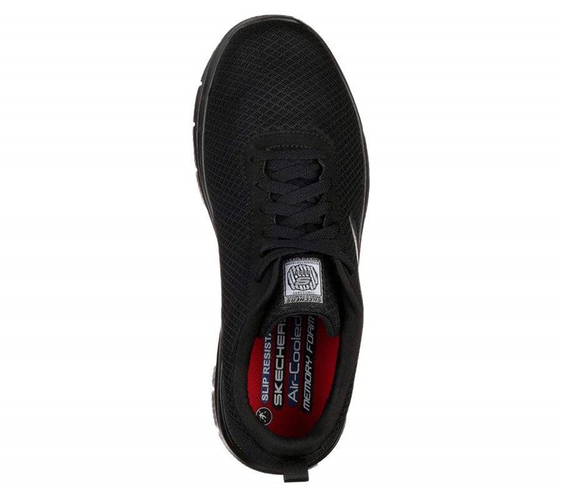 Pánské Bezpečnostní Boty Skechers Relaxed Fit: Flex Advantage - Bendon SR Černé | EGNYOXQ-85