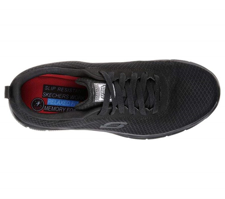 Pánské Bezpečnostní Boty Skechers Relaxed Fit: Flex Advantage - Bendon SR Černé | EGNYOXQ-85