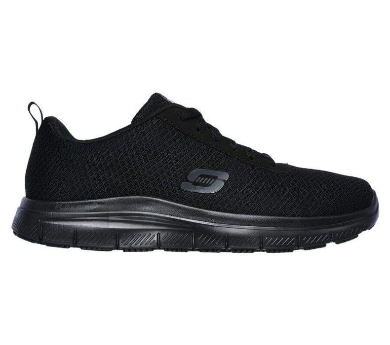 Pánské Bezpečnostní Boty Skechers Relaxed Fit: Flex Advantage - Bendon SR Černé | EGNYOXQ-85