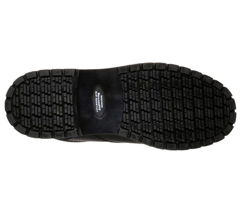 Pánské Bezpečnostní Boty Skechers Relaxed Fit: Cottonwood - Jaken SR Černé | HNFPBSM-86