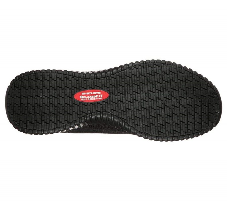 Pánské Bezpečnostní Boty Skechers Relaxed Fit: Cessnock SR Černé | KEJXZOH-21