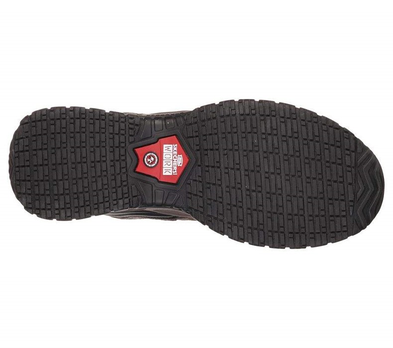 Pánské Bezpečnostní Boty Skechers Relaxed Fit: Soft Stride - Canopy Comp Špicí Hnědé | KEZAPSD-86