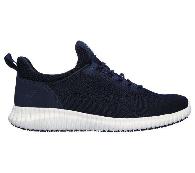 Pánské Bezpečnostní Boty Skechers Relaxed Fit: Cessnock SR Tmavě Blankyt | LJVMDBK-20