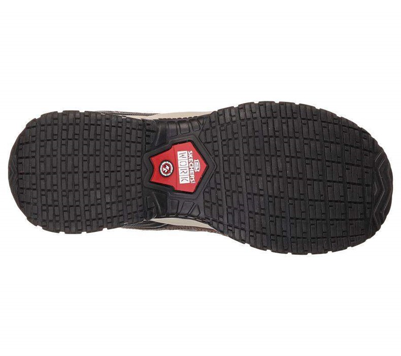 Pánské Bezpečnostní Boty Skechers Relaxed Fit: Soft Stride - Grinnell Comp Hnědé | MXCAWOR-29