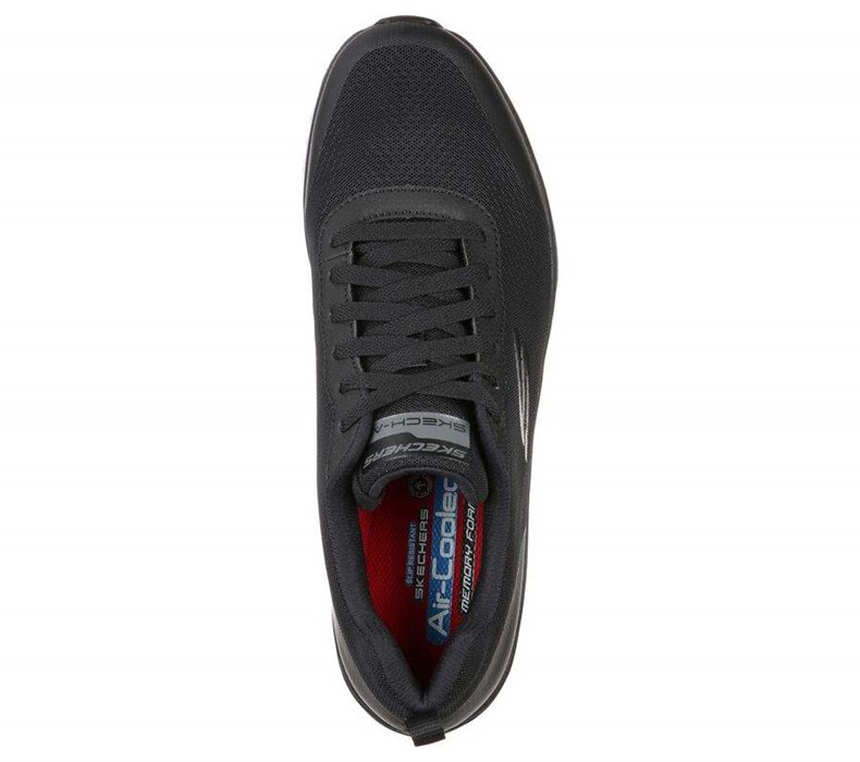 Pánské Bezpečnostní Boty Skechers Relaxed Fit: Skech-Air - Chamness SR Černé | QGDVXYR-53