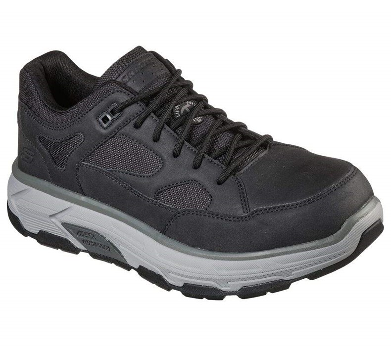 Pánské Bezpečnostní Boty Skechers Relaxed Fit: Max Stout Alloy Špicí Černé | SJABCUT-21