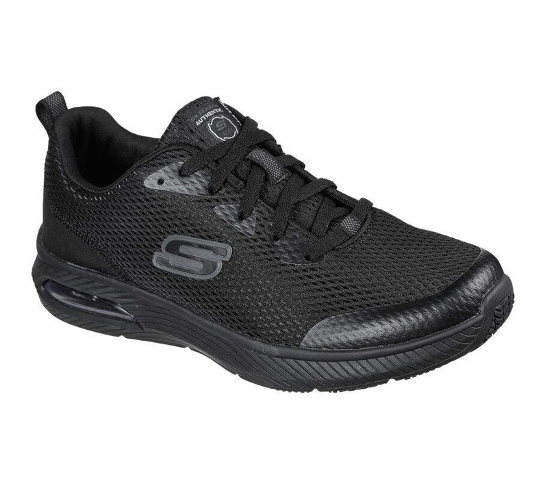 Pánské Bezpečnostní Boty Skechers Relaxed Fit: DynaAir SR Černé | TYKEMVL-21