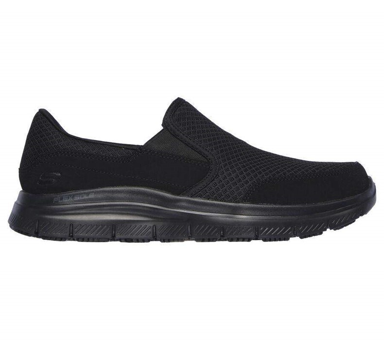 Pánské Bezpečnostní Boty Skechers Relaxed Fit: Flex Advantage - McAllen SR Černé | XVWKJUD-01