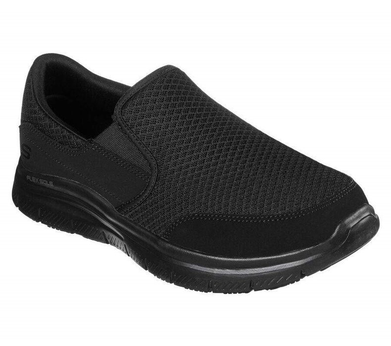 Pánské Bezpečnostní Boty Skechers Relaxed Fit: Flex Advantage - McAllen SR Černé | XVWKJUD-01