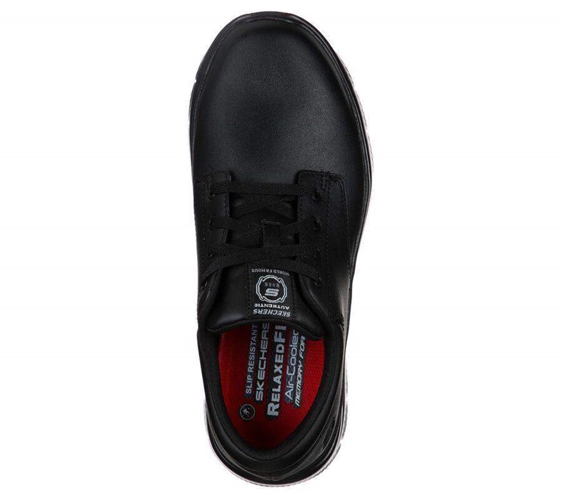 Pánské Bezpečnostní Boty Skechers Relaxed Fit: Flex Advantage - Fourche SR Černé | XYAHECM-42