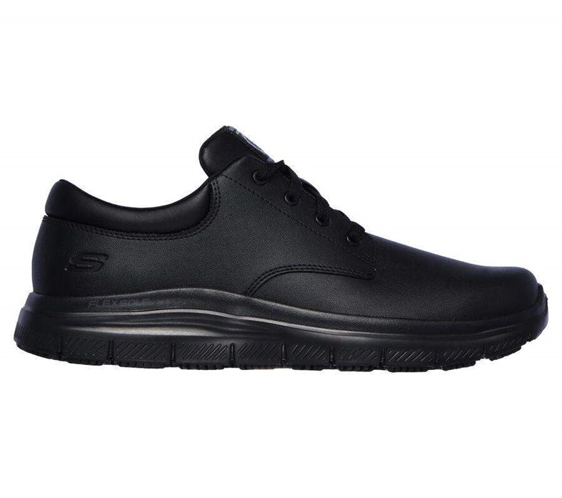 Pánské Bezpečnostní Boty Skechers Relaxed Fit: Flex Advantage - Fourche SR Černé | XYAHECM-42