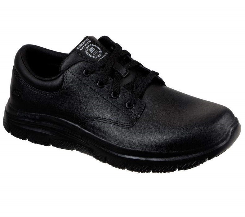 Pánské Bezpečnostní Boty Skechers Relaxed Fit: Flex Advantage - Fourche SR Černé | XYAHECM-42