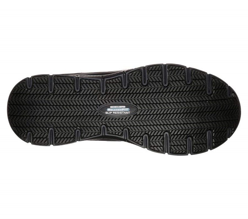 Pánské Bezpečnostní Boty Skechers Relaxed Fit: Flex Advantage SR Černé | YCIEZHV-72