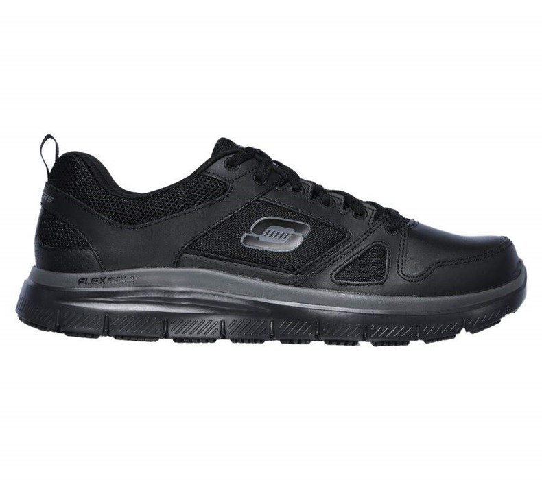 Pánské Bezpečnostní Boty Skechers Relaxed Fit: Flex Advantage SR Černé | YCIEZHV-72