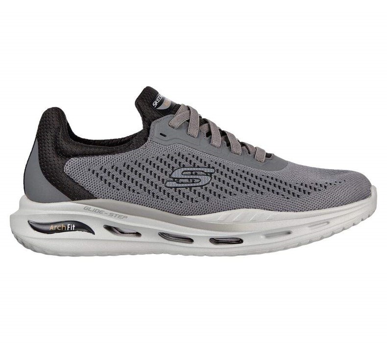 Pánské Boty Casual Skechers Arch Fit Orvan - Trayver Šedé Černé | MNGHCFA-31