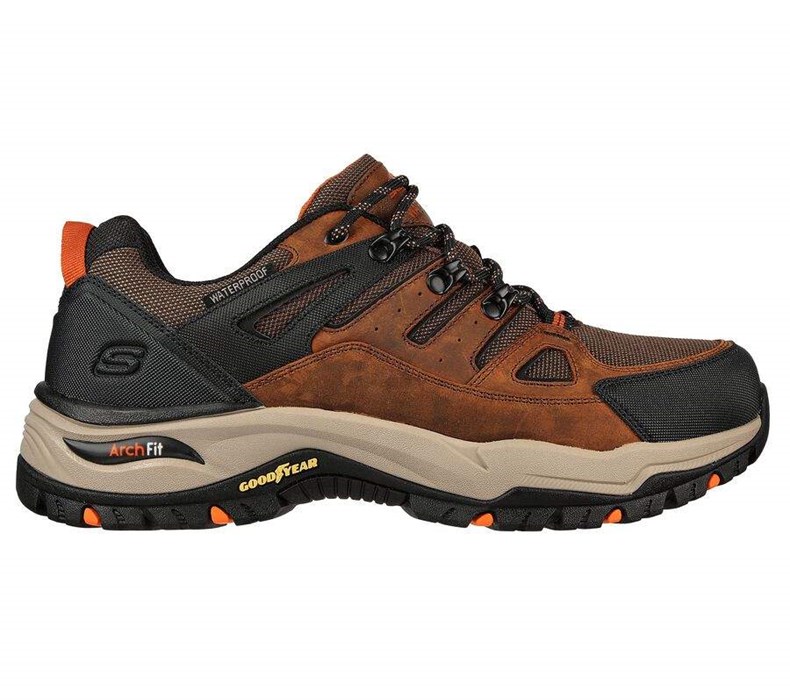 Pánské Boty Casual Skechers Relaxed Fit: Arch Fit Dawson - Argosa Hnědé | HRTUDSL-05