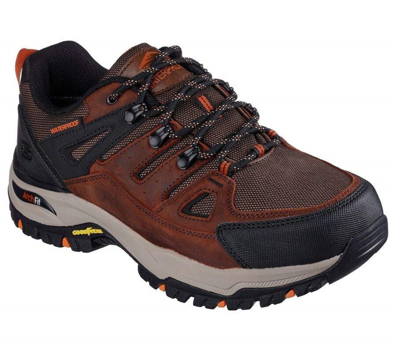 Pánské Boty Casual Skechers Relaxed Fit: Arch Fit Dawson - Argosa Hnědé | HRTUDSL-05