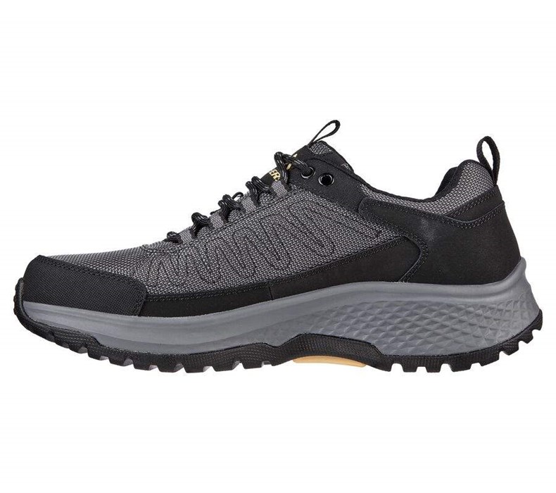 Pánské Boty Casual Skechers Relaxed Fit: Arch Fit Ripple - Rialdo Černé | QXKYHCA-04