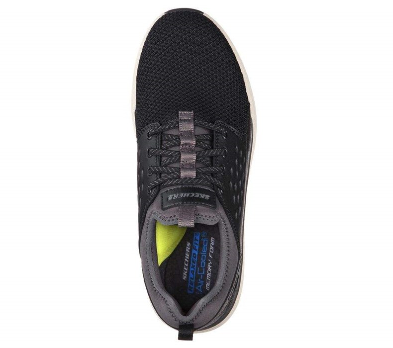 Pánské Boty Casual Skechers Relaxed Fit: Crowder - Colton Černé Šedé | VBNJITE-82