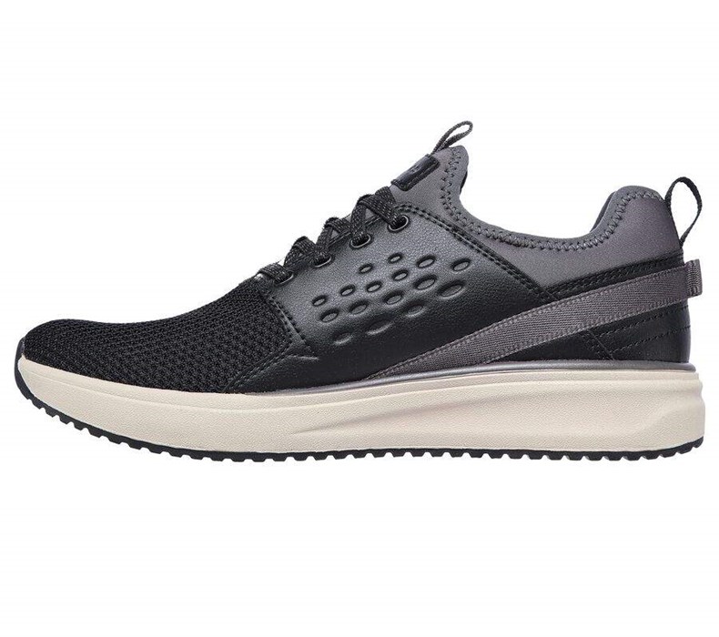 Pánské Boty Casual Skechers Relaxed Fit: Crowder - Colton Černé Šedé | VBNJITE-82