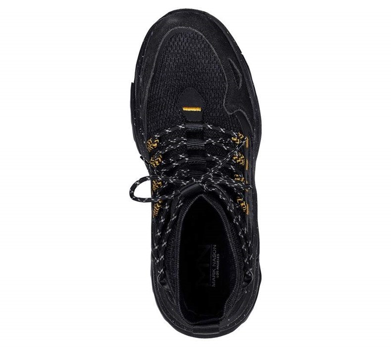 Pánské Boty Casual Skechers Smart Block - Half Dome Černé Žluté | SXTHNOE-54