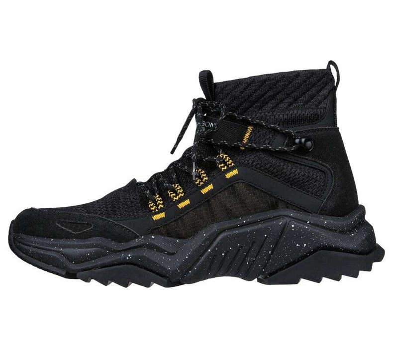 Pánské Boty Casual Skechers Smart Block - Half Dome Černé Žluté | SXTHNOE-54