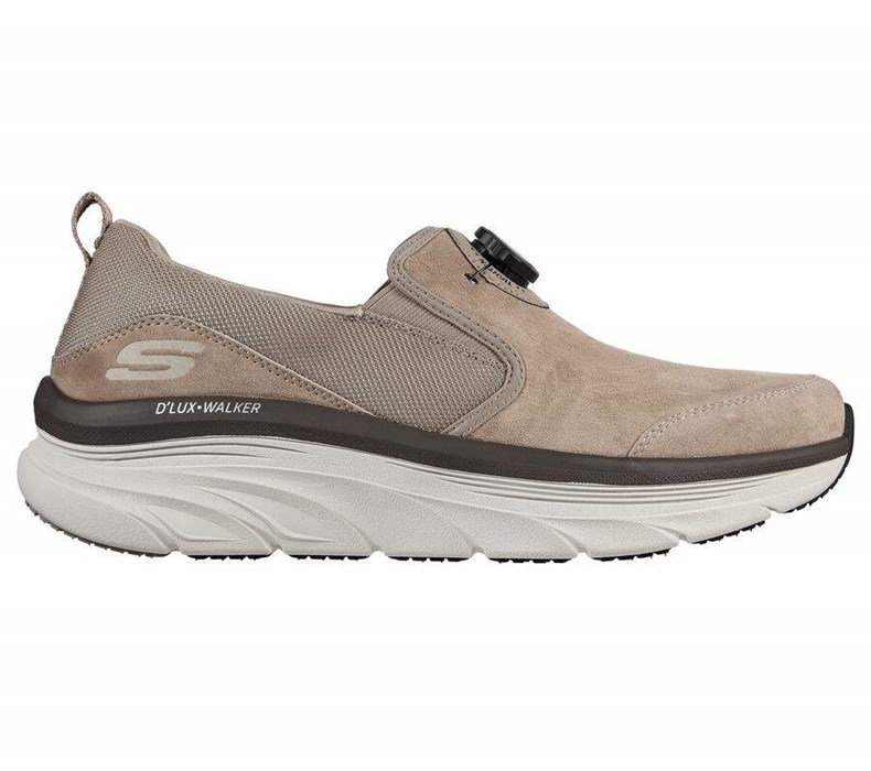 Pánské Boty Casual Skechers Twist Fit: D'Lux Walker - Regate Hnědé | GWOATYZ-26