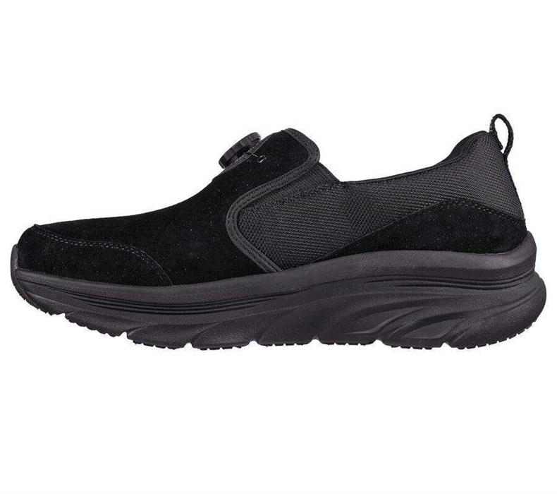 Pánské Boty Casual Skechers Twist Fit: D'Lux Walker - Regate Černé | UALGJHP-84